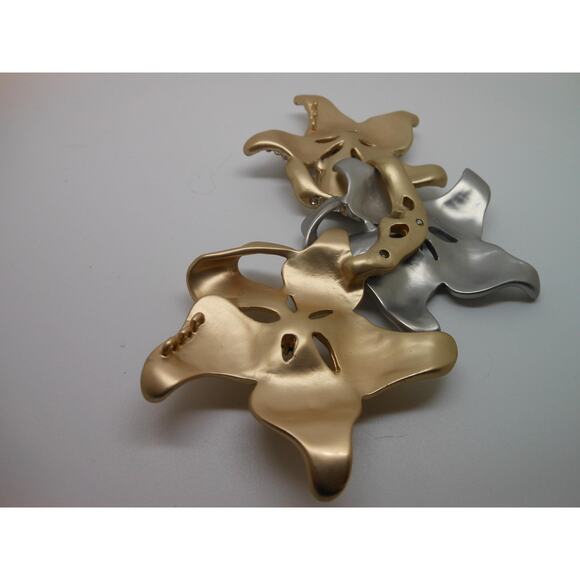 Jewelry Making Connector 2-Tone Gold Silver Rhinestone Crystal Floral Wedding - Picture 9 of 10